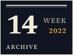 Daily CISO weekly archive plate, week of April 4, 2022, compiled from public records