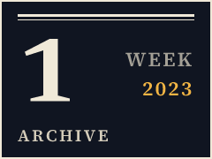 Daily CISO weekly archive plate, week of January 2, 2023, compiled from public records