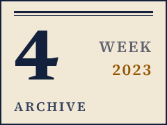 Daily CISO weekly archive plate, week of January 23, 2023, compiled from public records