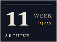 Daily CISO weekly archive plate, week of March 13, 2023, compiled from public records