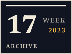 Daily CISO weekly archive plate, week of April 24, 2023, compiled from public records