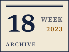 Daily CISO weekly archive plate, week of May 1, 2023, compiled from public records