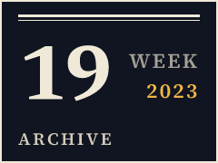 Daily CISO weekly archive plate, week of May 8, 2023, compiled from public records