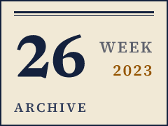 Daily CISO weekly archive plate, week of June 26, 2023, compiled from public records