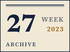 Daily CISO weekly archive plate, week of July 3, 2023, compiled from public records