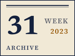 Daily CISO weekly archive plate, week of July 31, 2023, compiled from public records