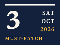 Daily CISO edition plate for October 3, 2026, marked must-patch: CISA adds two actively exploited Zammad vulnerabilities to KEV catalog
